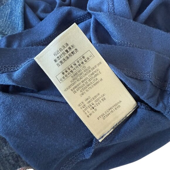 Burberry Brit Blue Tank top Nova Check Modal S Small - Picture 9 of 11
